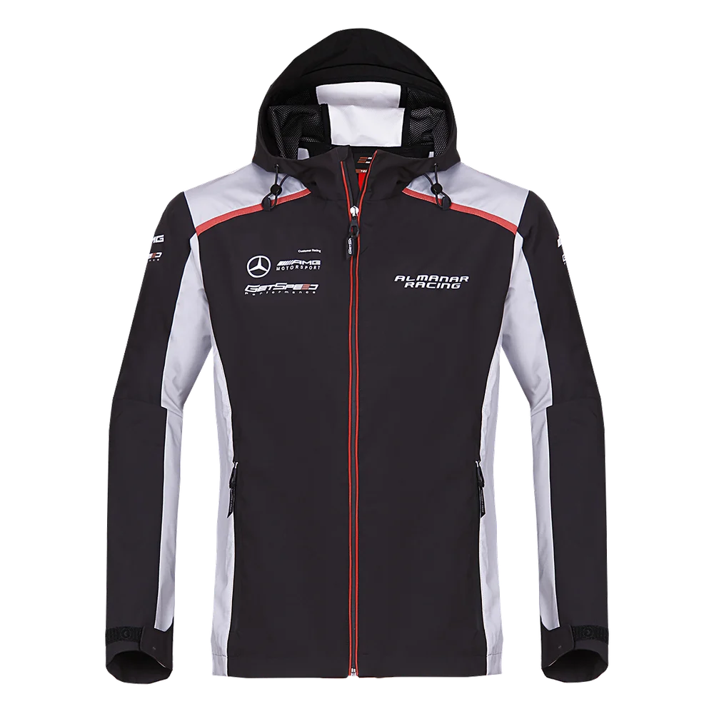 Individuelle CAP Teamwear Jacke mit markierten Ausstattungsdetails.