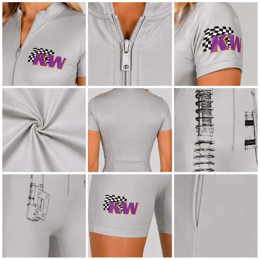 Verarbeitungsdetails eines CAP Teamwear Gridsuits.
