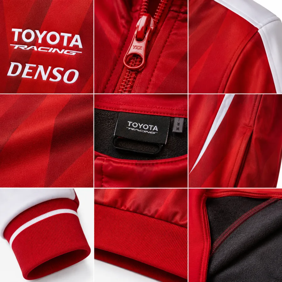 Verarbeitungsdetails eines CAP Teamwear Sweaters.