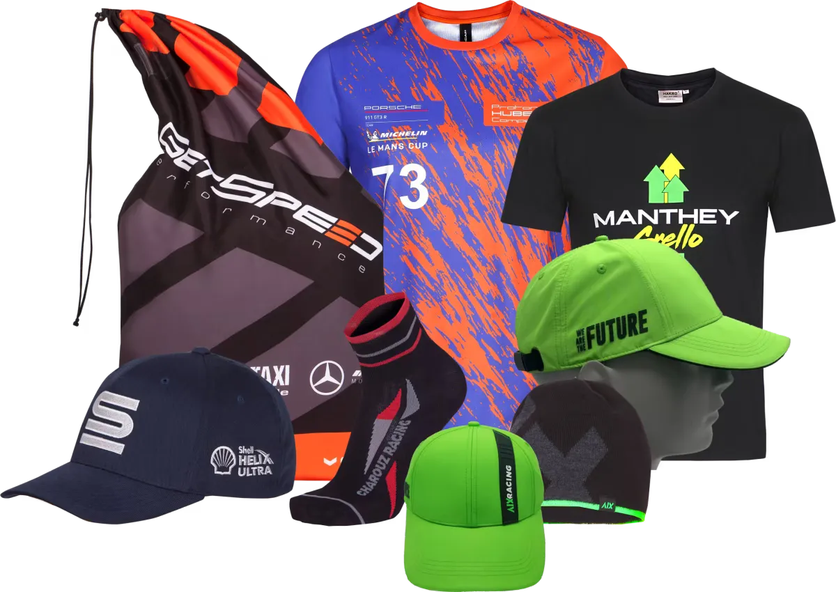 Team Merchandising und Accessoires von CAP Teamwear.